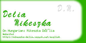 delia mikeszka business card